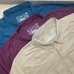 GAMEGUARD 1023 & 1083 Performance Fishing Shirts Wick UPF 50+ Lot of 3 Men's XL